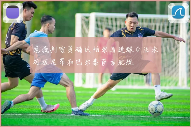意裁判官员确认帕尔马进球合法未对迈尼昂和巴尔泰萨吉犯规